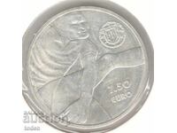 Portugal-7½ Euro-2016-KM# 884-Sport Heroes-Eusébio-Silver