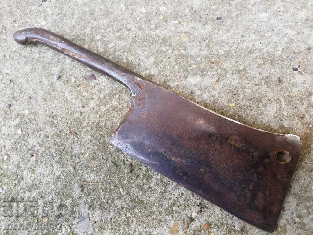 Old forged saber, ax, pole, blade, wrought iron - 5 Old forged saber, ax, pole, blade, wrought iron - 5