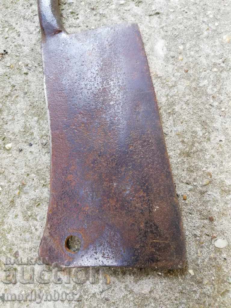 Old forged saber, ax, pole, blade, wrought iron - 6 Old forged saber, ax, pole, blade, wrought iron - 6