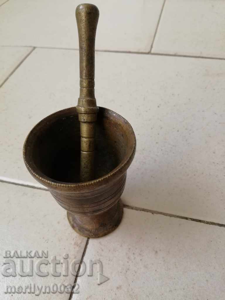 Old bronze mortar, pestle, mortar - 5 Old bronze mortar, pestle, mortar - 5
