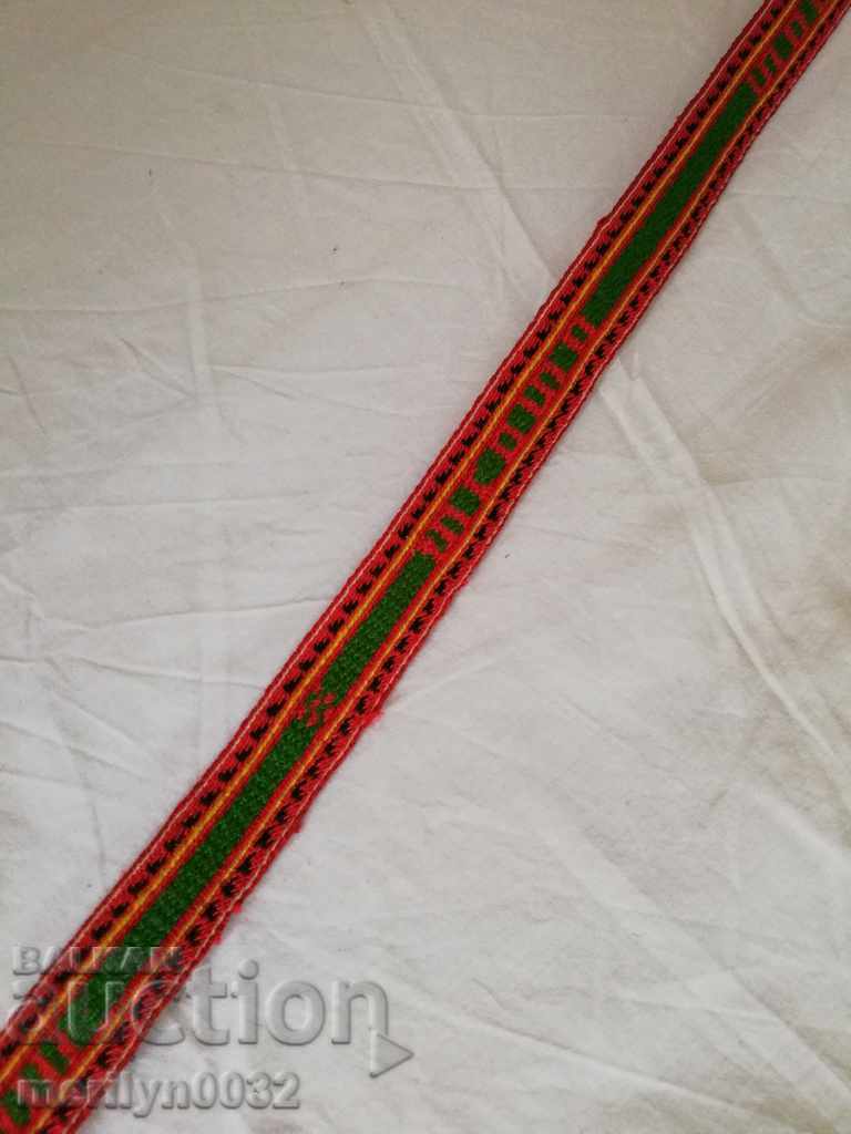 Auction  Old hand-woven sash sash belt costume