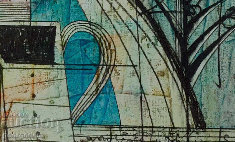 Delivery of "Imaginary landscape" - oil, cardboard