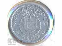 Mozambic 5 peso 1960, argint