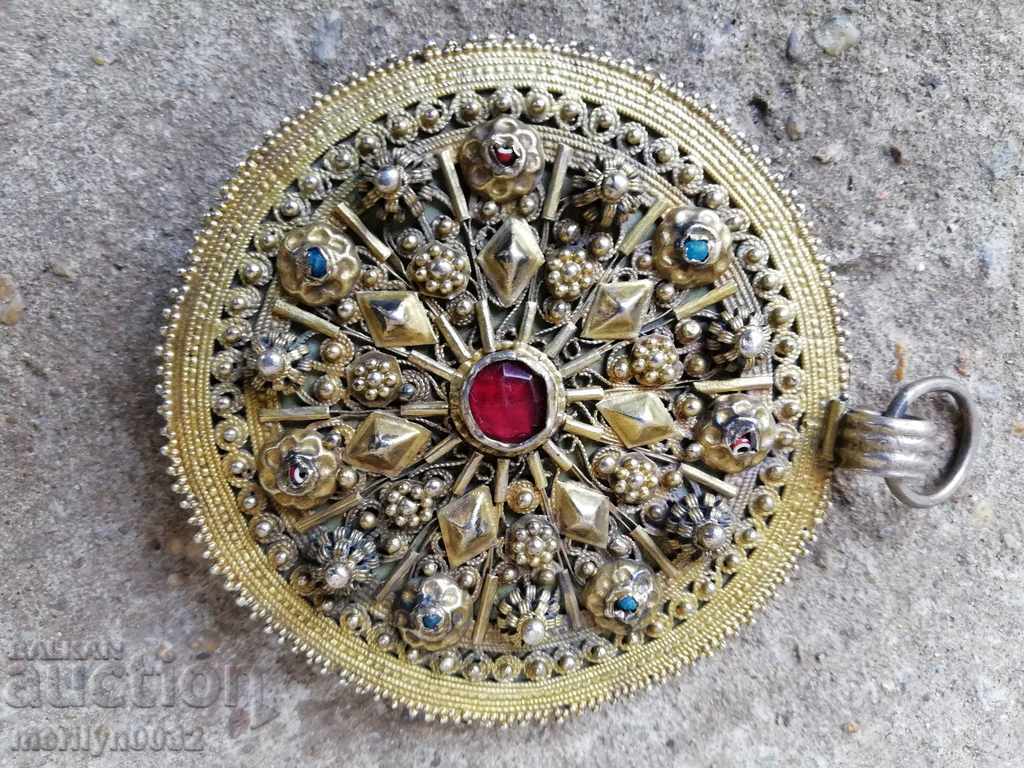 Bijuterii din argint renascentist din argint aurit filigran - 5