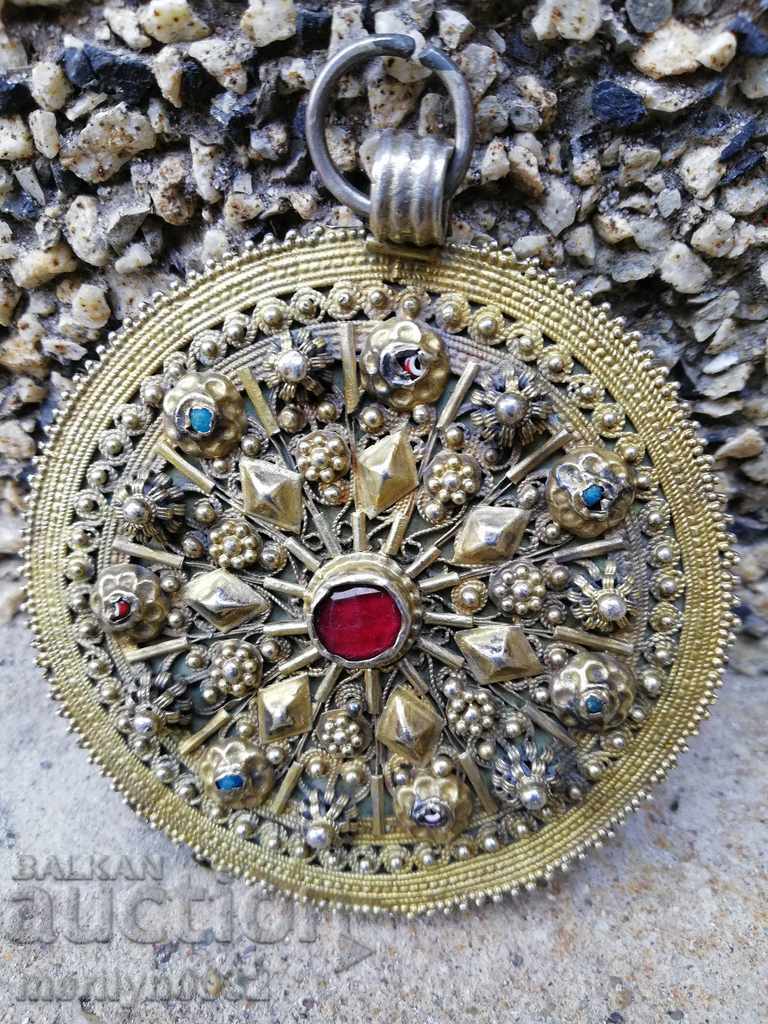 Bijuterii din argint renascentist din argint aurit filigran - 6