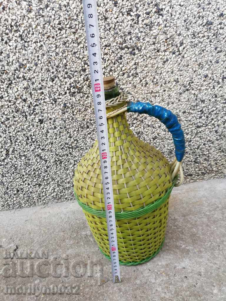 Old glass bottle damajana bash wine bottle brandy vessel - 5 Old glass bottle damajana bash wine bottle brandy vessel - 5