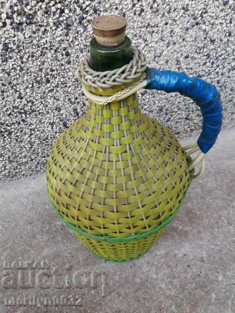 Old glass bottle damajana bash wine bottle brandy vessel - 6 Old glass bottle damajana bash wine bottle brandy vessel - 6