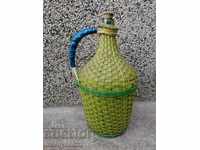 Old glass bottle damajana bash wine bottle brandy vessel