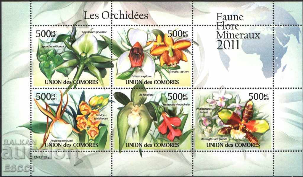 Mărci pure în flori mici Orhidee flori 2011 Insulele Comorelor