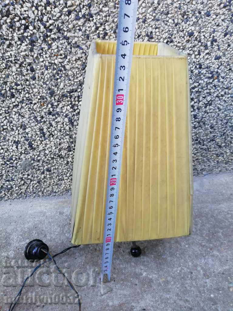 Old electric night lamp shade, lantern, bulb - 6