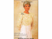 1998. Niger. Princess Diana in gold. Block.