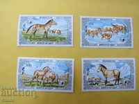 Сет марки Диви коне, Монголия, 1986, ново,
