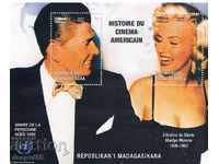 1999. Madagascar. Ronald Reagan and Marilyn Monroe. Block.