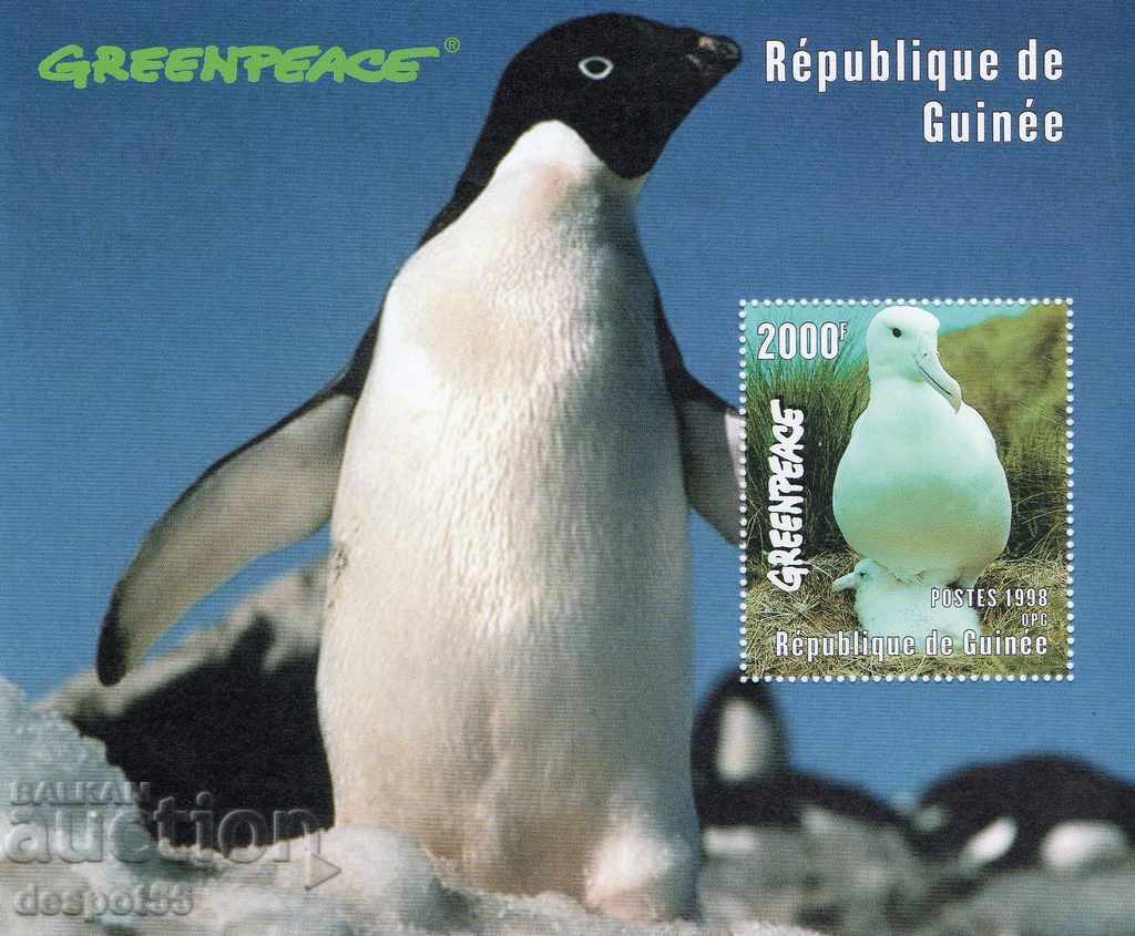 1998. Guinea. Greenpeace - păsări. Block.