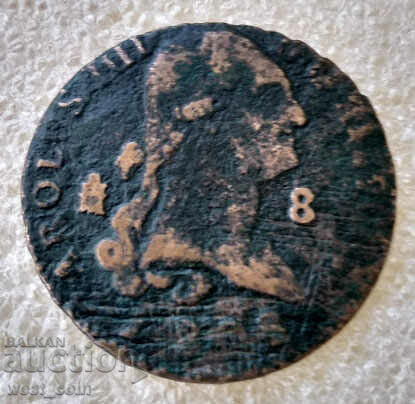 Ισπανία 8 Maravedi 1798 Σπάνιο με τιμή € 15.34 | 30.00 BGN