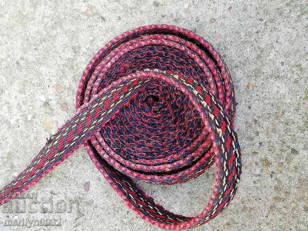 Auction  Old hand-woven sash sash belt costume