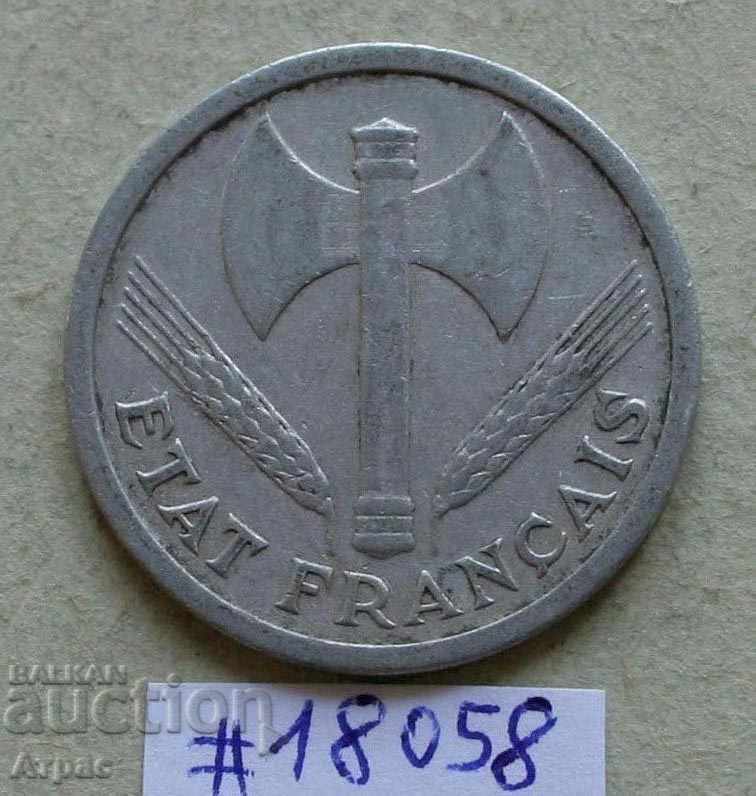 2 φράγκα 1944 Γαλλία με τιμή € 0.77 | 1.51 BGN