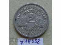2 francs 1944 France