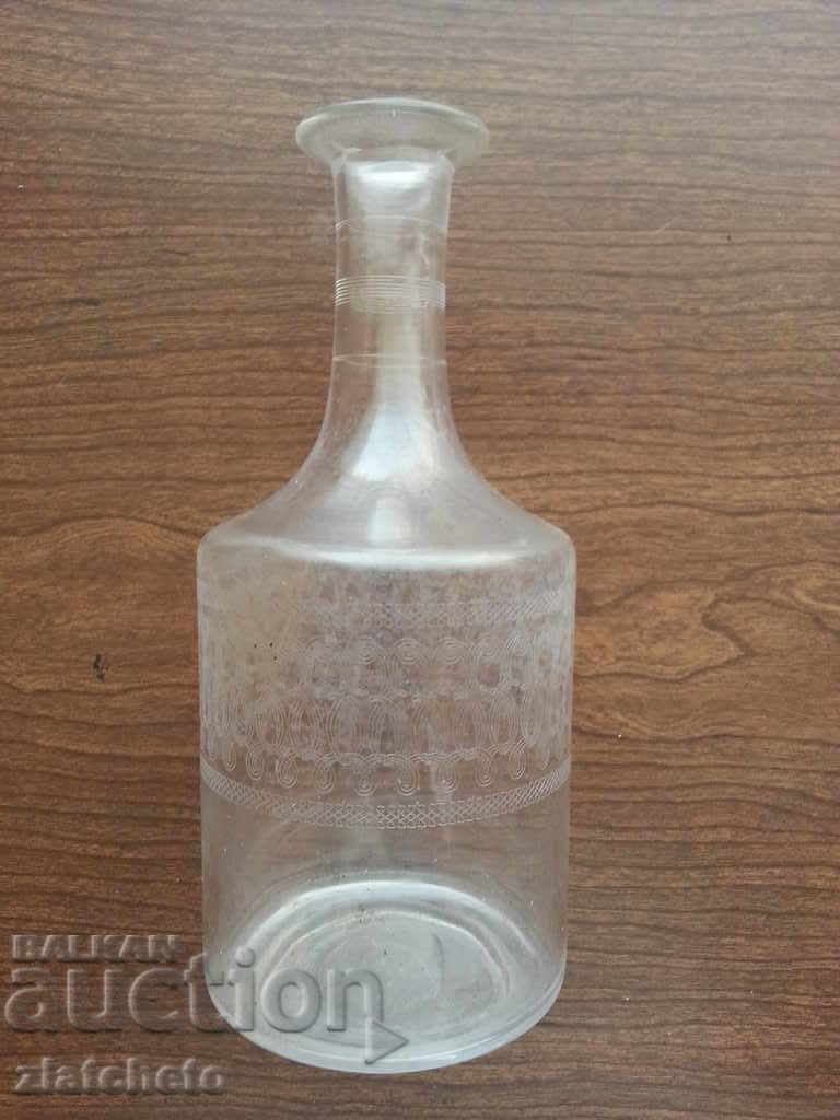 Licitație Sticlă veche - țesătură finlandeză Licitație Sticlă veche - țesătură finlandeză