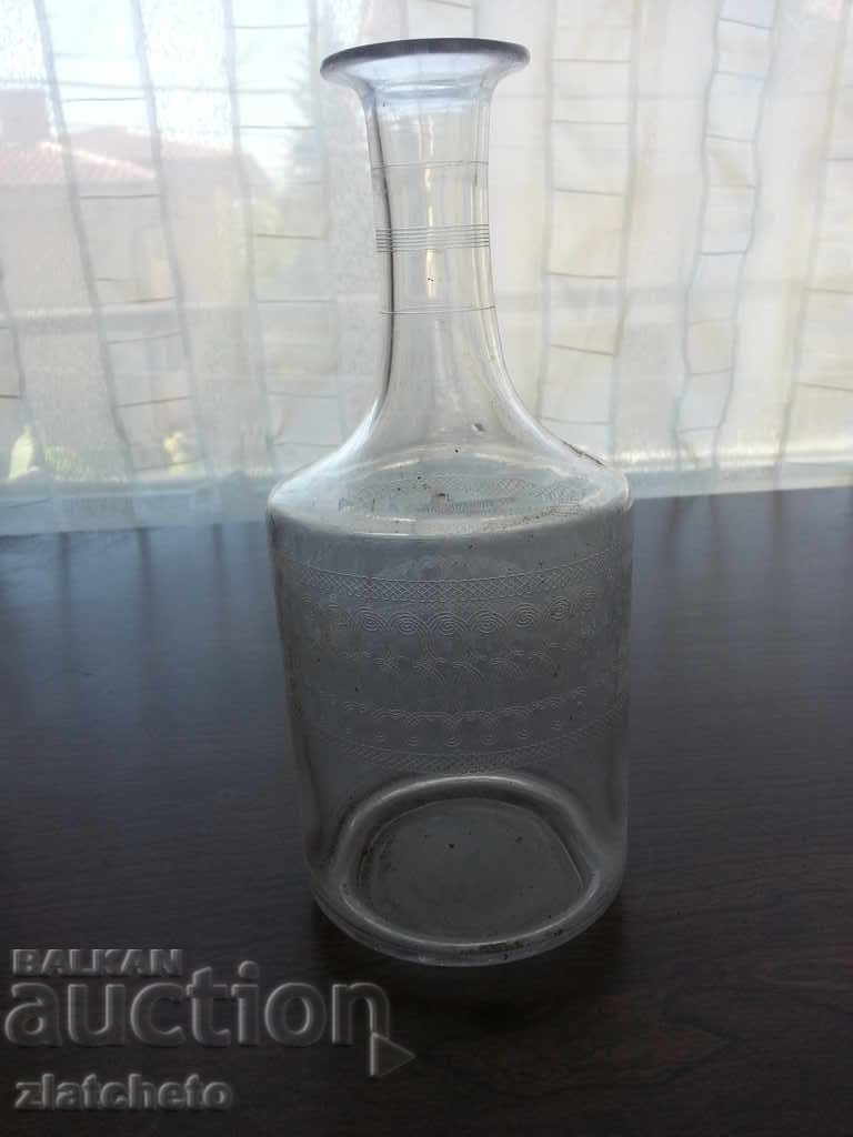 Sticlă veche - țesătură finlandeză