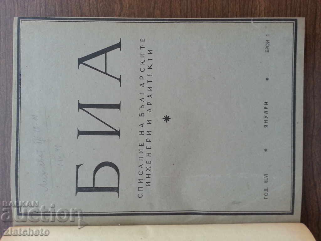 BIA magazine for 1946 with price 80.00 BGN | € 40.90