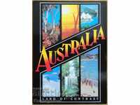 Traveled postcard from Australia, from the 1980s
