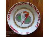 1970 Polish Field Olympic Olympic Torch Plate
