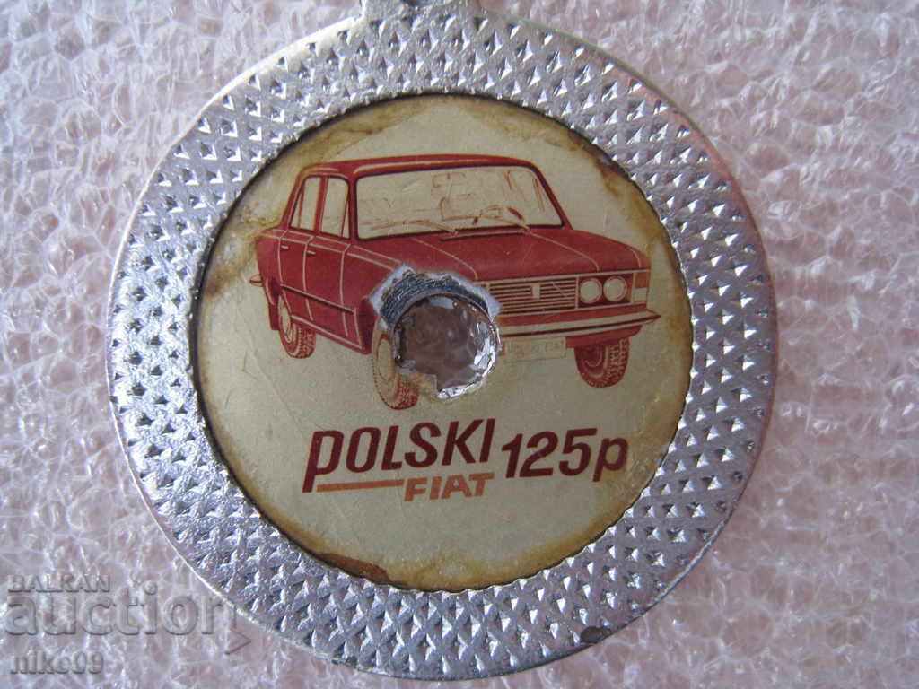 Polish Fiat 125 retro keychain!