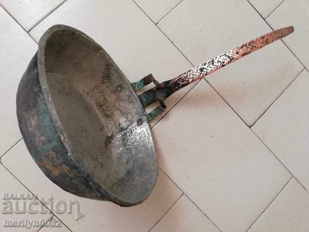 tigaie veche de cupru, cupru, tava, oală de cupru - 6 tigaie veche de cupru, cupru, tava, oală de cupru - 6