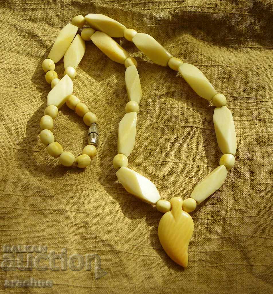 A beautiful African ivory necklace