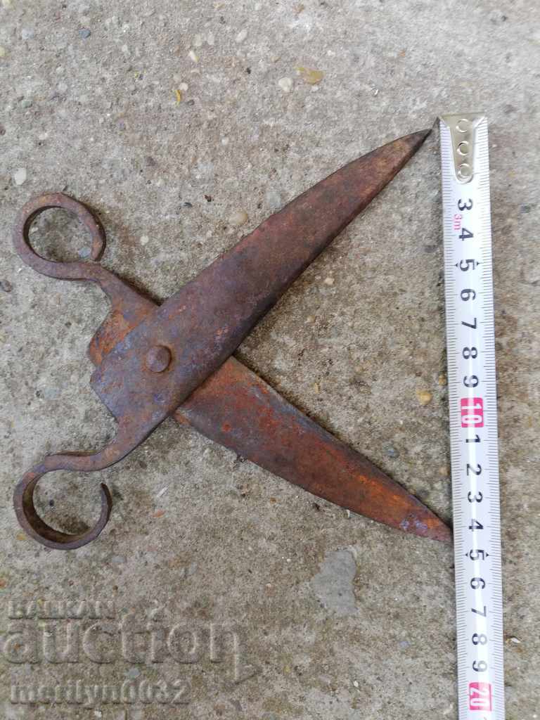 Forged scissors primitive wrought iron - 5 Forged scissors primitive wrought iron - 5