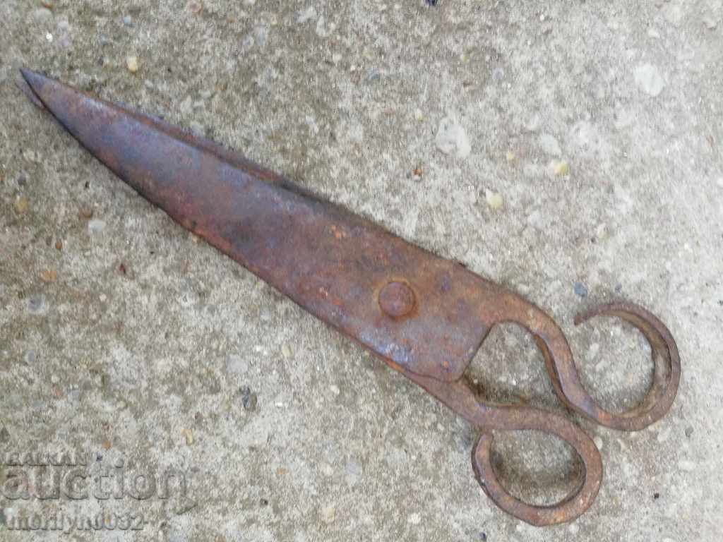 Forged scissors primitive wrought iron - 6 Forged scissors primitive wrought iron - 6