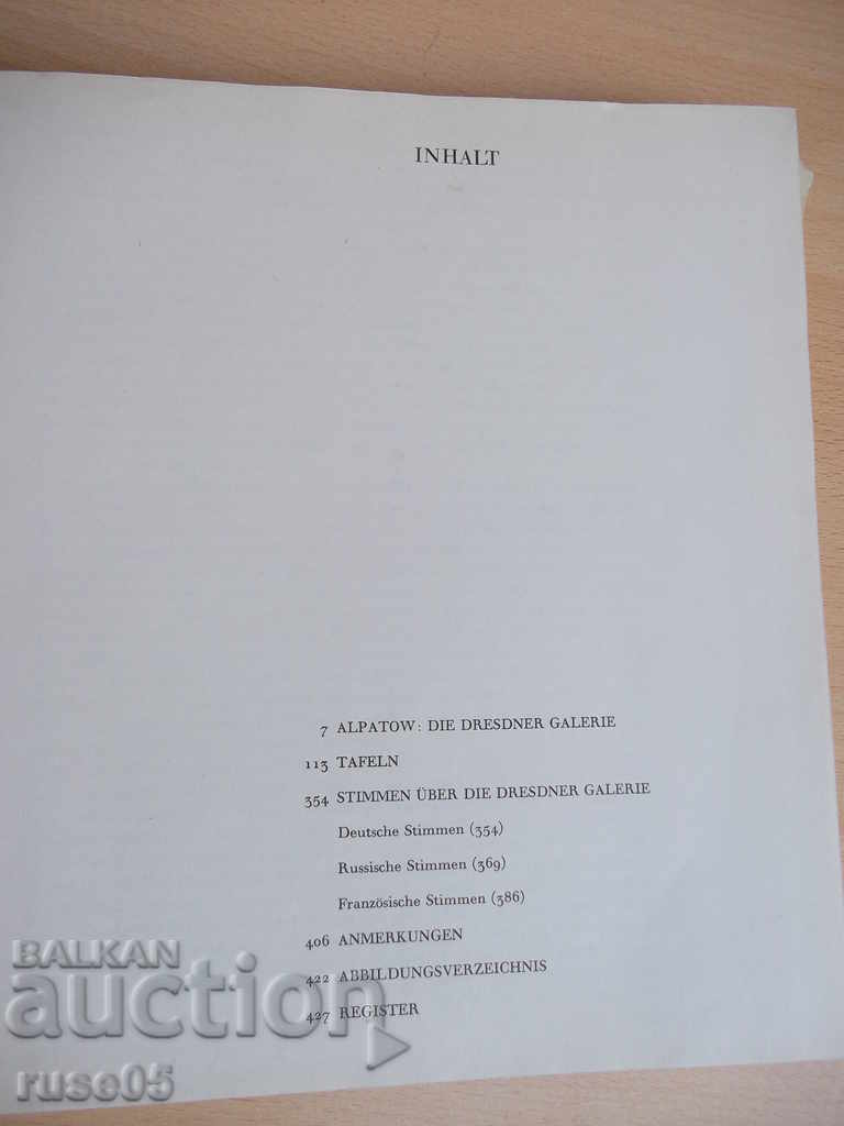 Auction Book "Die Dresdner galerie.Alte meister-M.Alpatow"-436 pages. Auction Book "Die Dresdner galerie.Alte meister-M.Alpatow"-436 pages.