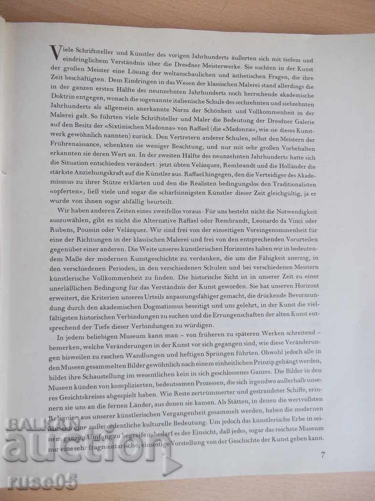 Delivery of Book "Die Dresdner galerie.Alte meister-M.Alpatow"-436 pages. Delivery of Book "Die Dresdner galerie.Alte meister-M.Alpatow"-436 pages.
