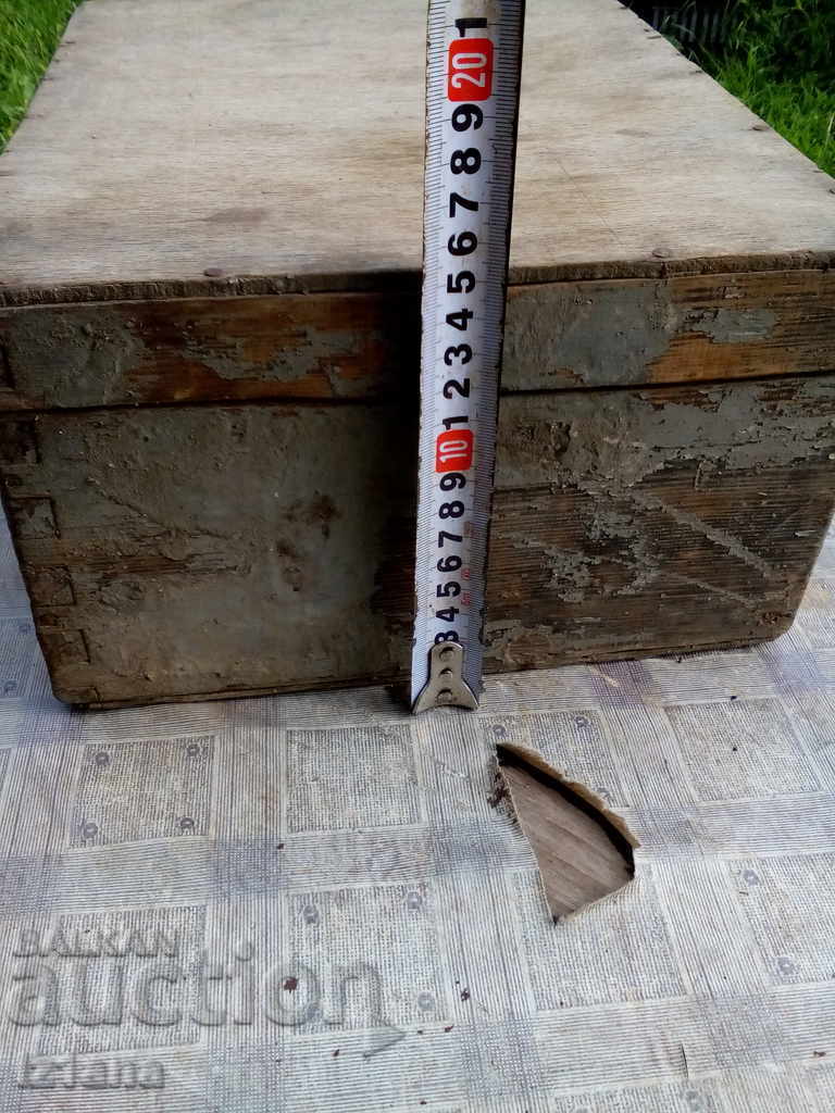 Antique wooden suitcase - 5