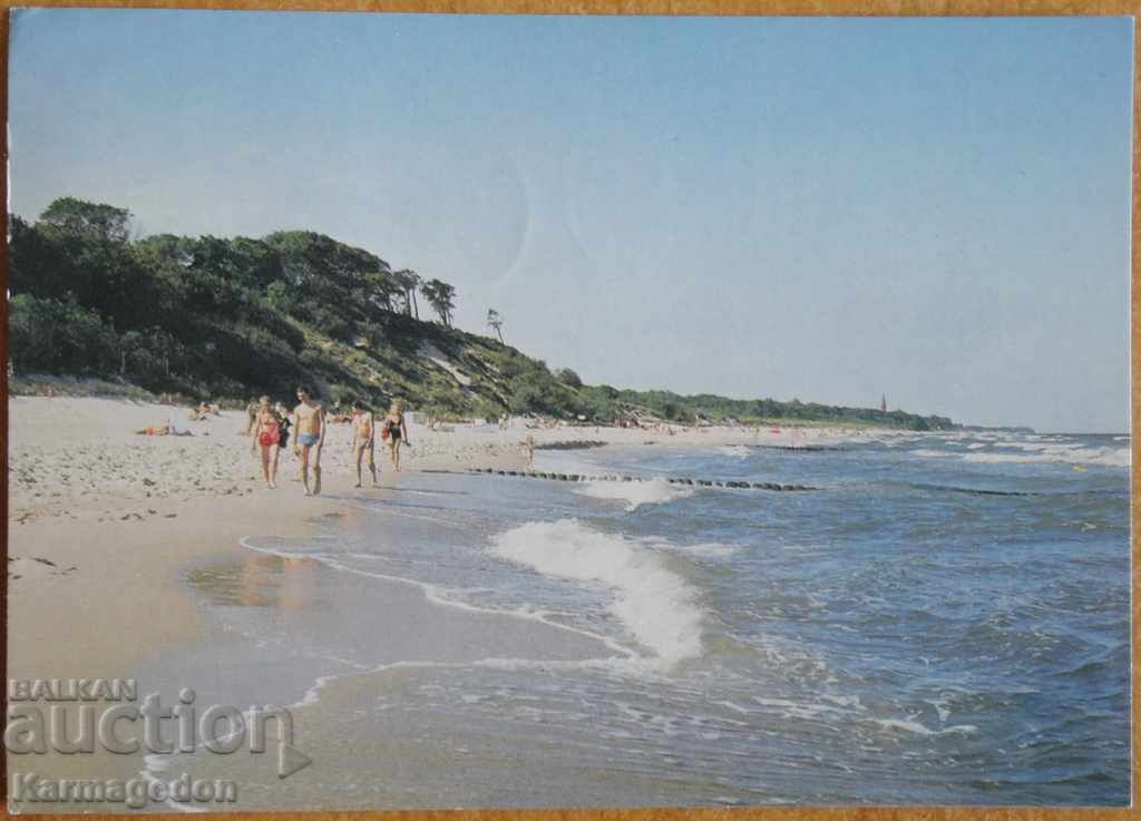 Traveled postcard from Poland, from the 80s Traveled postcard from Poland, from the 80s