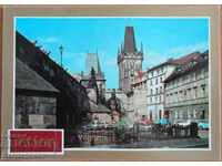 Traveled postcard from Czechoslovakia, from the 80s