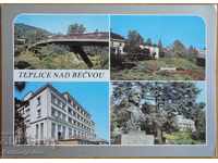 Traveled postcard from Czechoslovakia, from the 80s