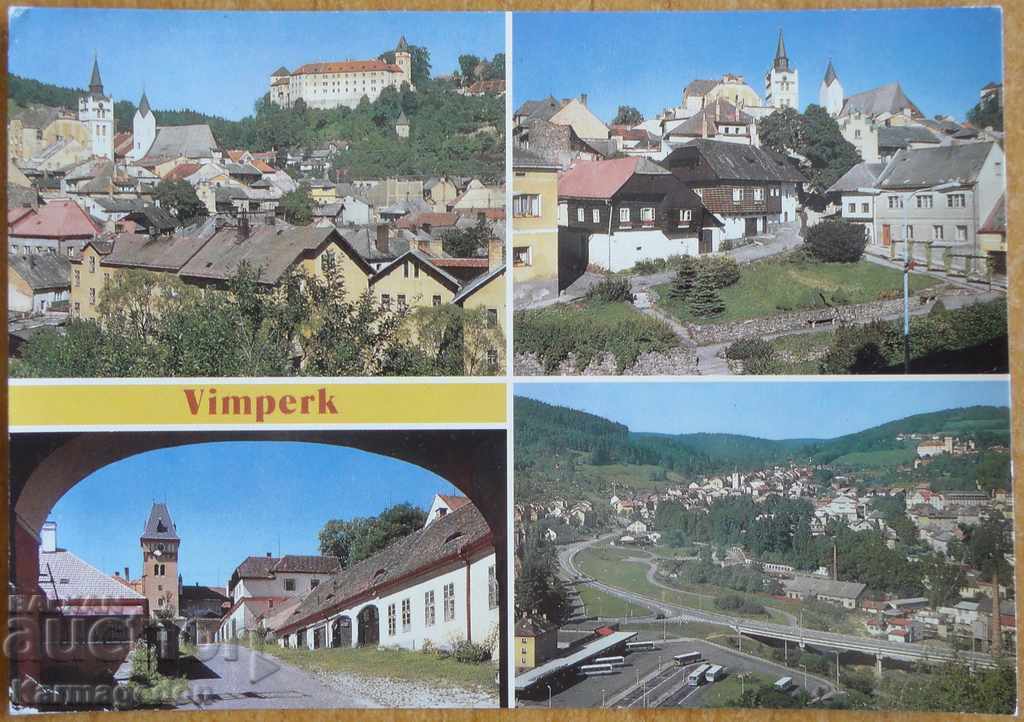Traveled postcard from Czechoslovakia, from the 80s Traveled postcard from Czechoslovakia, from the 80s