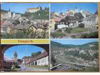 Traveled postcard from Czechoslovakia, from the 80s