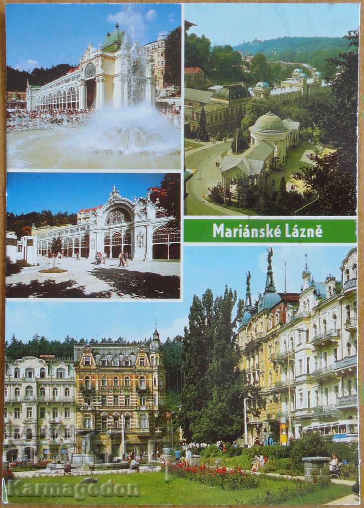Traveled postcard from Czechoslovakia, from the 80s Traveled postcard from Czechoslovakia, from the 80s