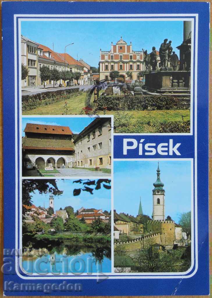 Пътувала картичка от Чехословакия, от 80-те години Пътувала картичка от Чехословакия, от 80-те години