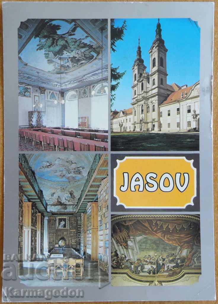 Traveled postcard from Czechoslovakia, from the 80s