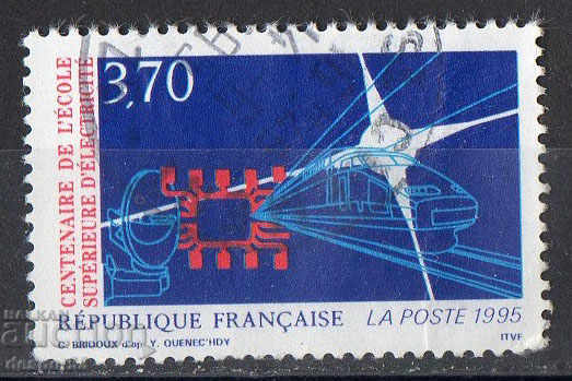 1995. Франция. 100 г. на електро-инженерното училище.
