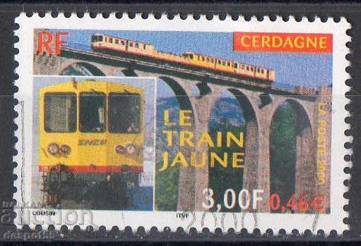 2000. France. 100th Anniversary of the Yellow Train for Cerdagne.