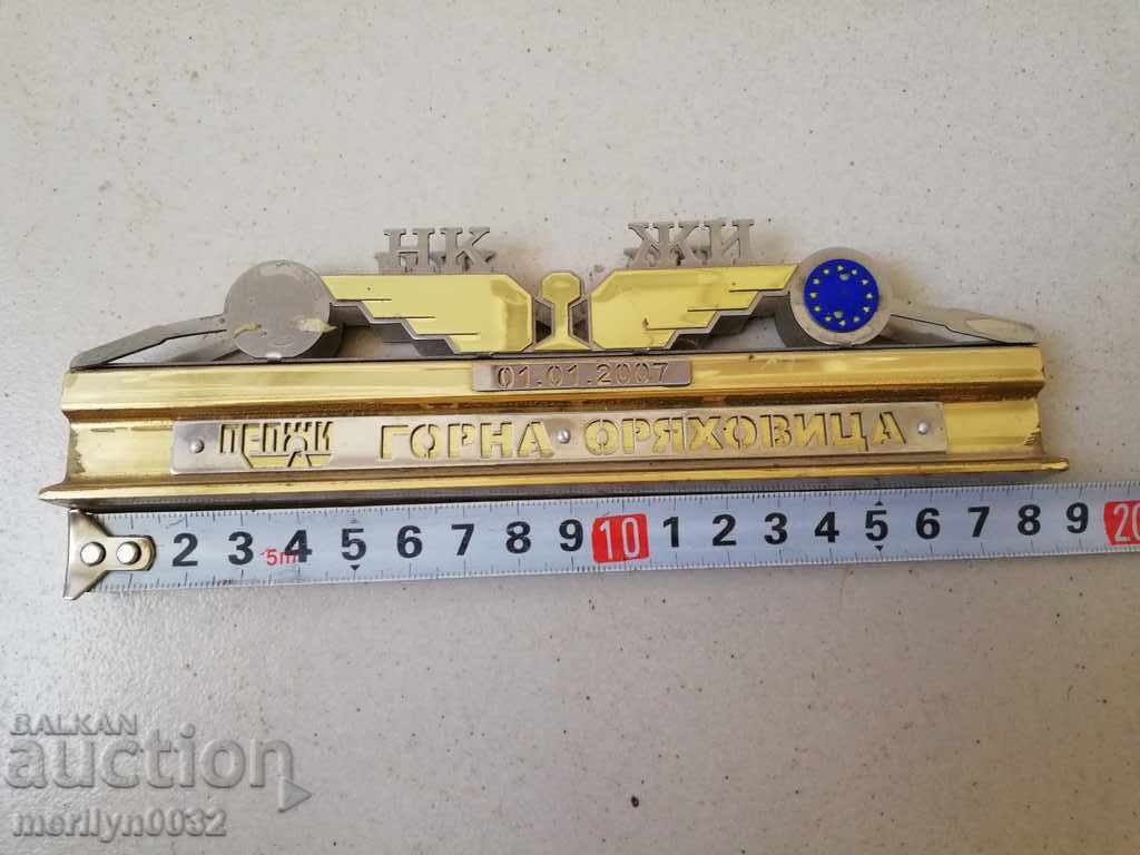 Παράδοση Αναμνηστικό του σιδηρόδρομου σιδηροδρόμου Μονογράμματος Ημερομηνία Πλαστικό σχήμα Παράδοση Αναμνηστικό του σιδηρόδρομου σιδηροδρόμου Μονογράμματος Ημερομηνία Πλαστικό σχήμα