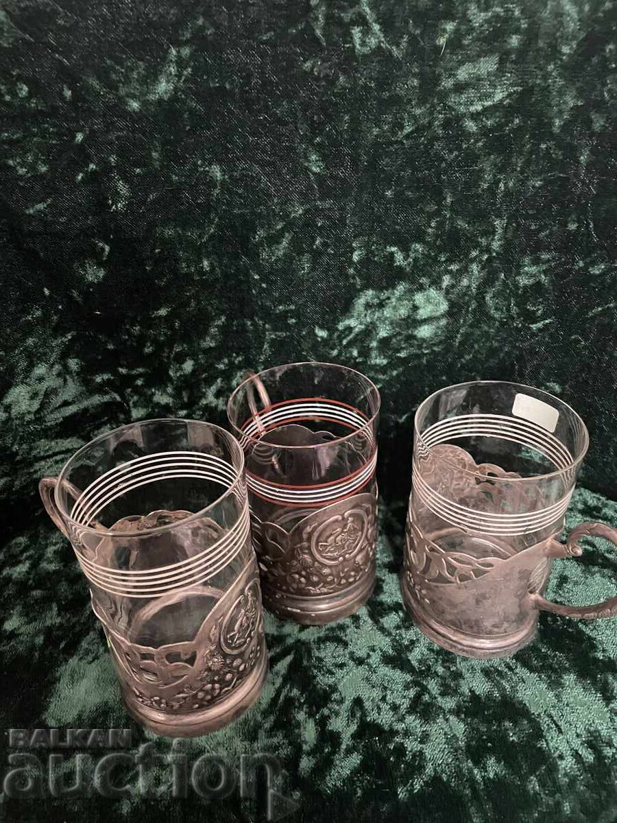 Аукцион Подстакани Конник-3 бр СССР