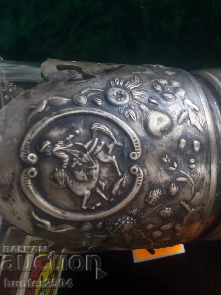 Подстаканчик+ огн.чаша,"РУСКА ТРОЙКА",СССР,миналия век Подстаканчик+ огн.чаша,"РУСКА ТРОЙКА",СССР,миналия век