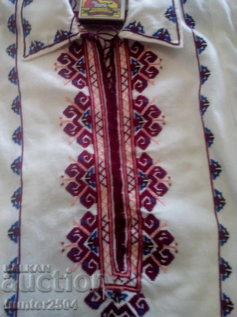 Δημοπρασία ΜΠΛΟΥΖΑ - βαμβακερή, κέντημα, νούμ. 32-38, μ.58εκ