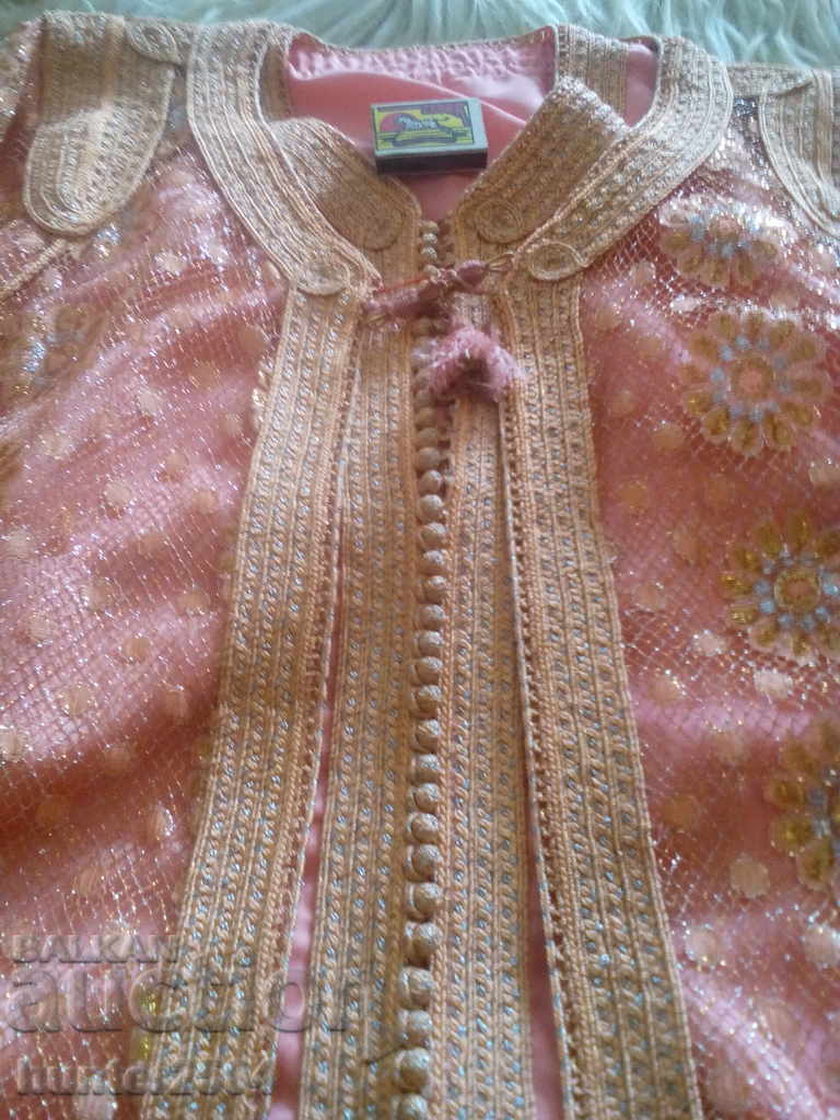 Petticoat, silk/The Little Bride-Bollywood/size 38-48, 117 buttons. - 5